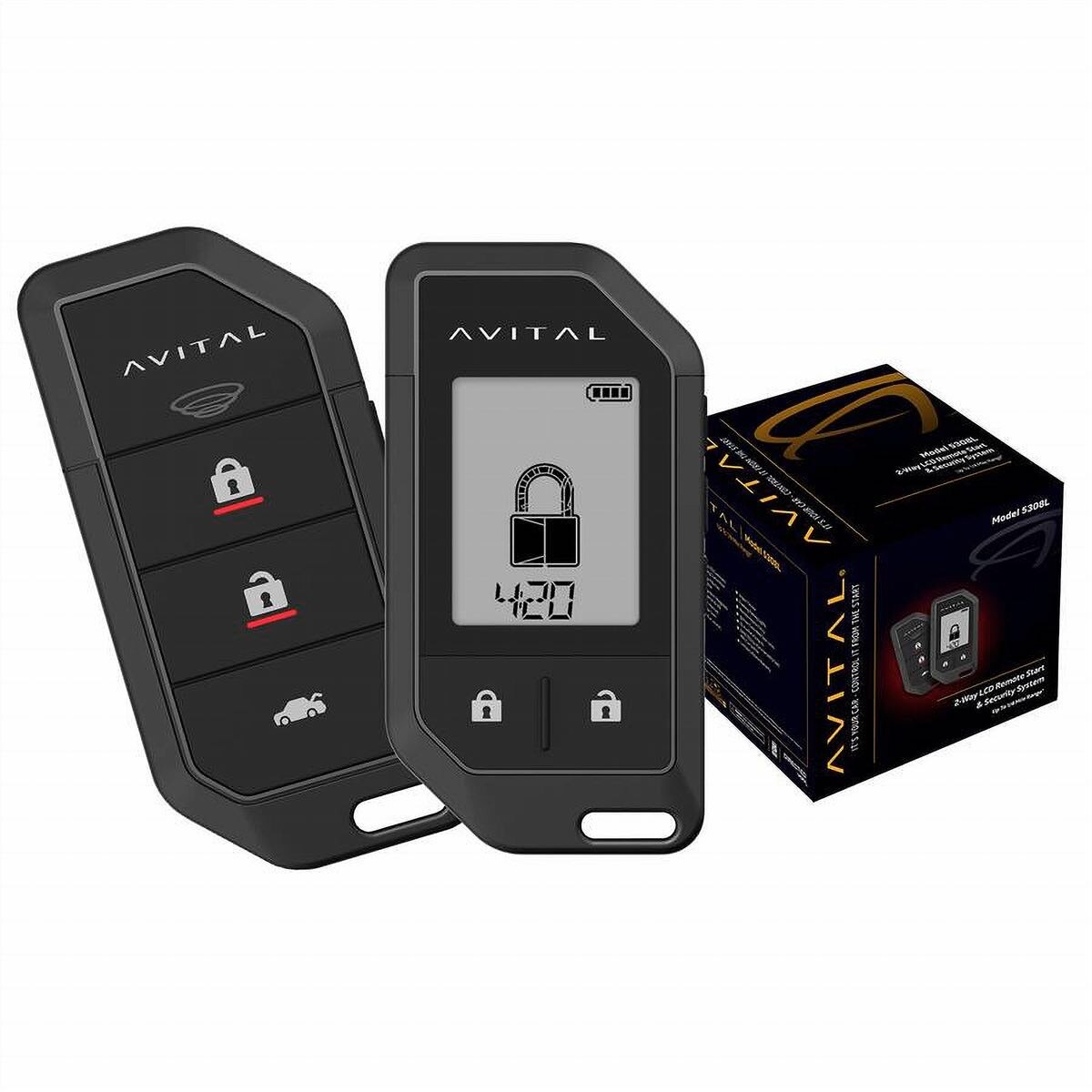 Avital 5308L 2-Way LCD Security/Remote Start System 5308L | Ramko ...