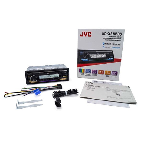 Jvc Single Din Power Sports Am/fm With Bluetooth Kdx38mbs | Ramko ...